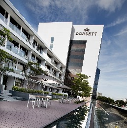 Dorsett Singapore hotel exterior and pool