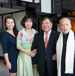 From left to right: Ms. Winnie Chiu, JP, Puan Sri Nancy Chiu, Tan Sri' Dato David Chiu, Mr. Deacon Chiu, JP of Far East Consortium