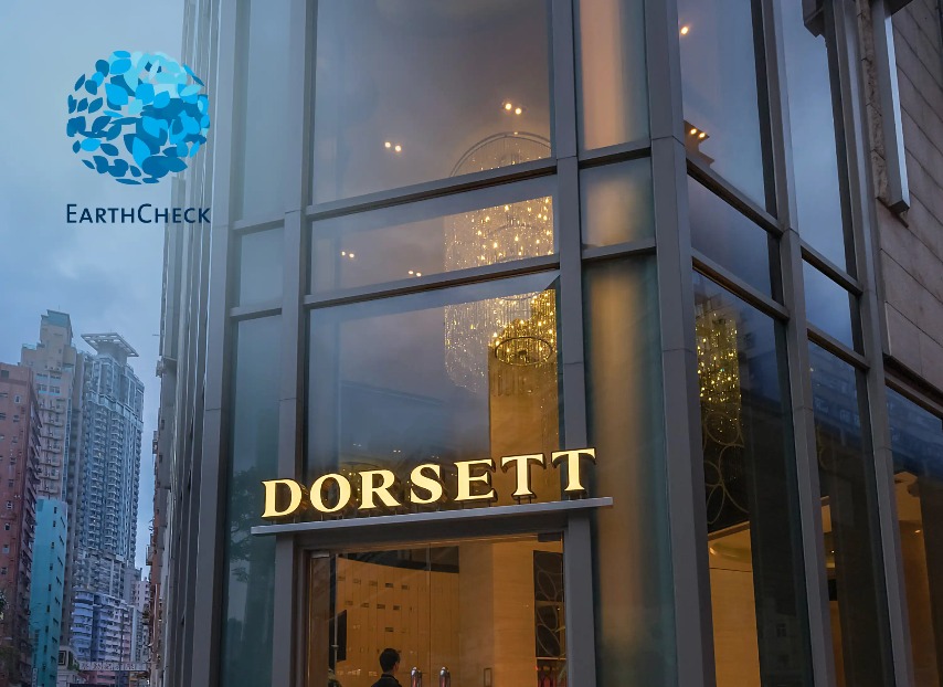 Dorsett Logo on a hotel entrance.